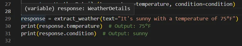 Mirascope Type Hint For Response
