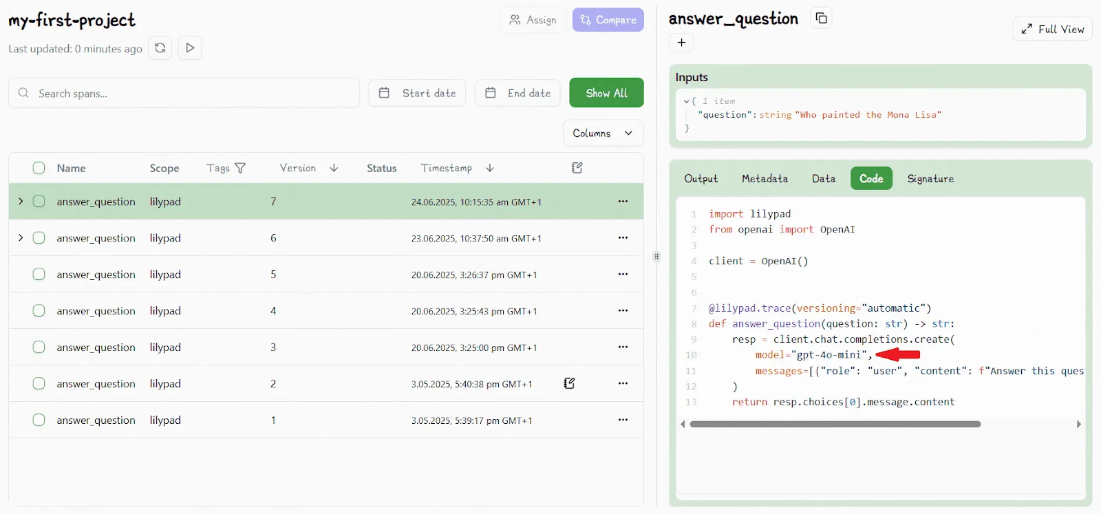 Answer Question v7 Trace