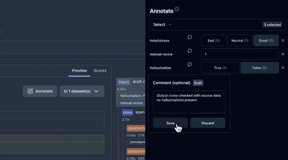 Langfuse Manual Annotation