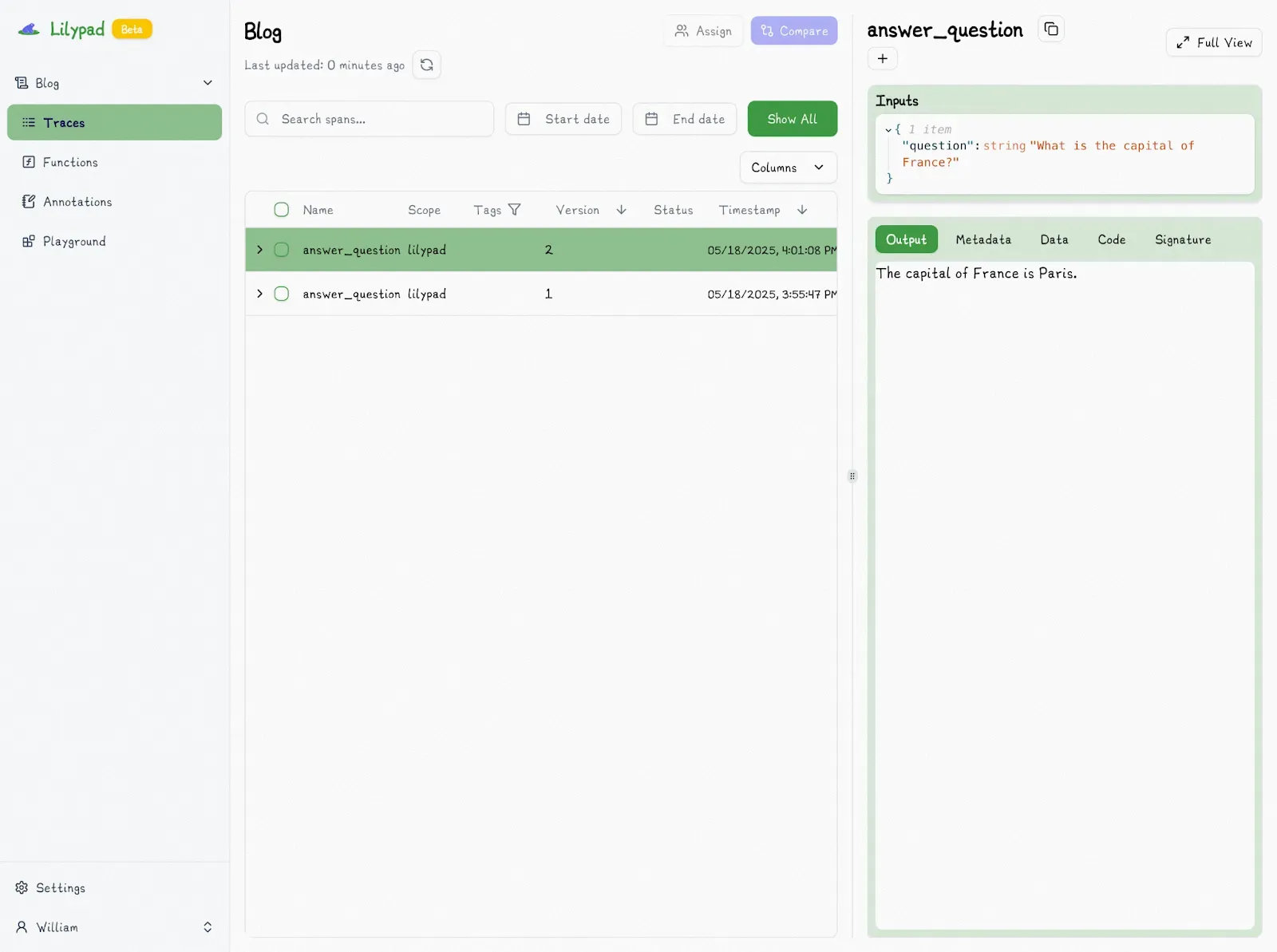 Answer Question Version 2