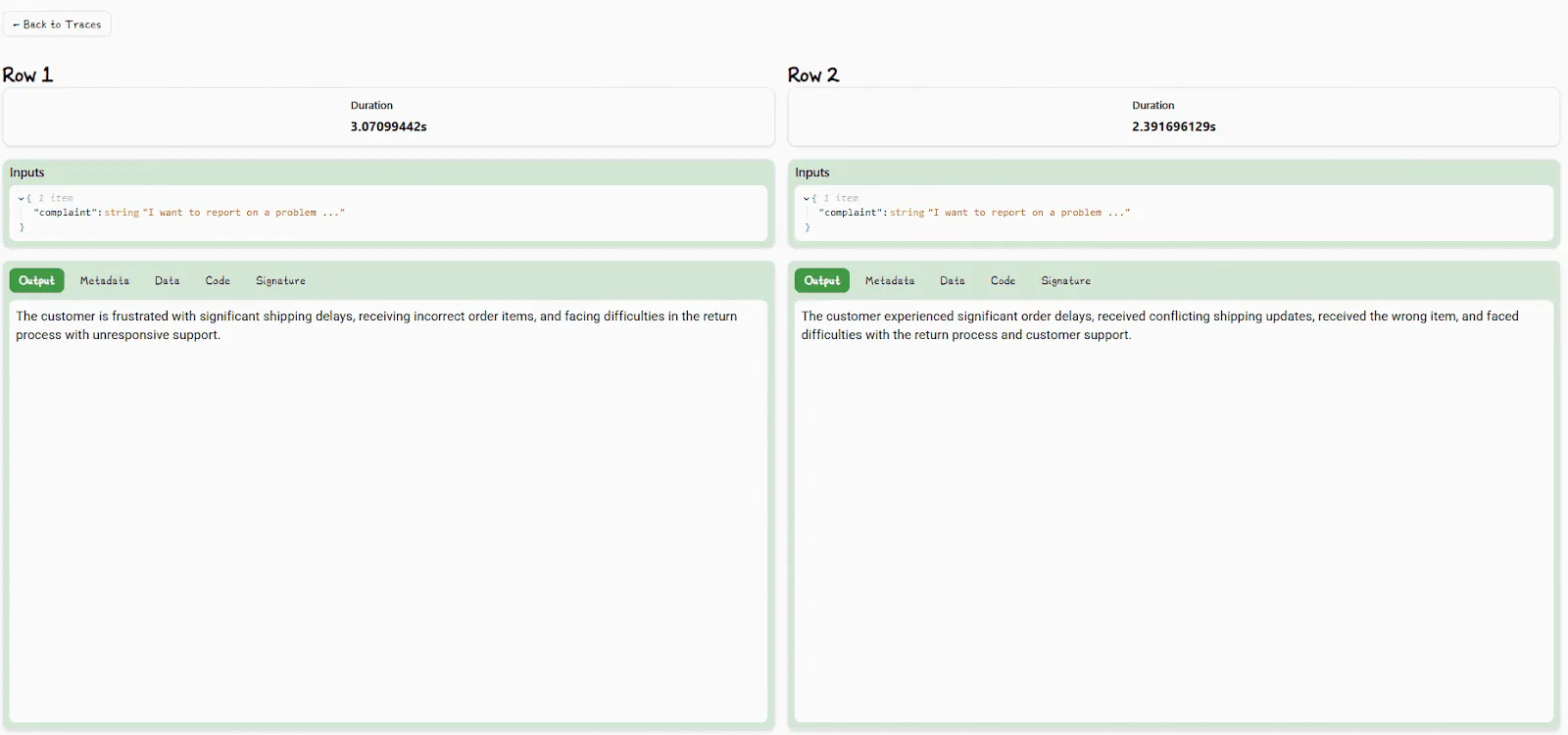 Lilypad Compare Traces