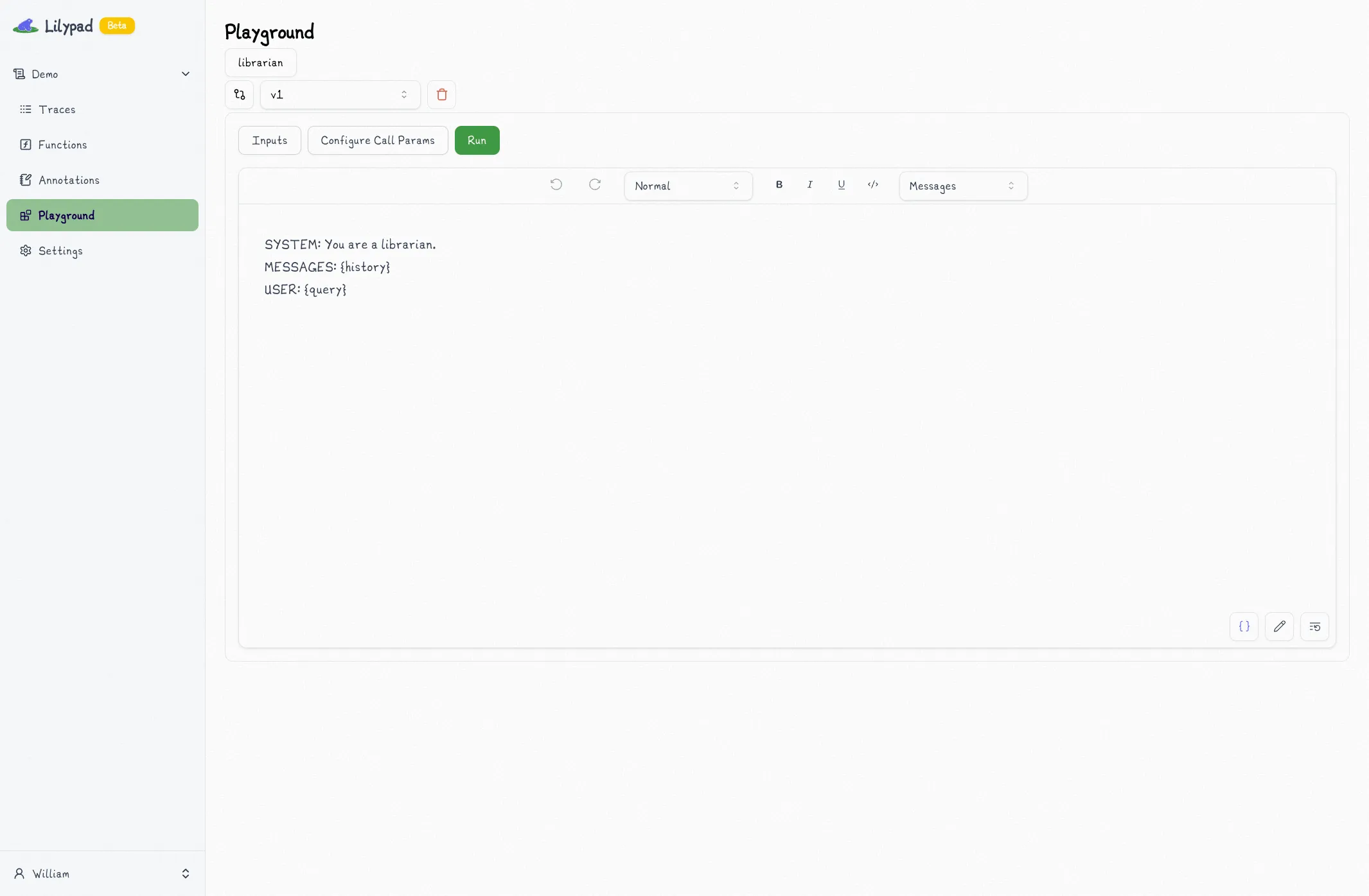 Lilypad Editor Screenshot