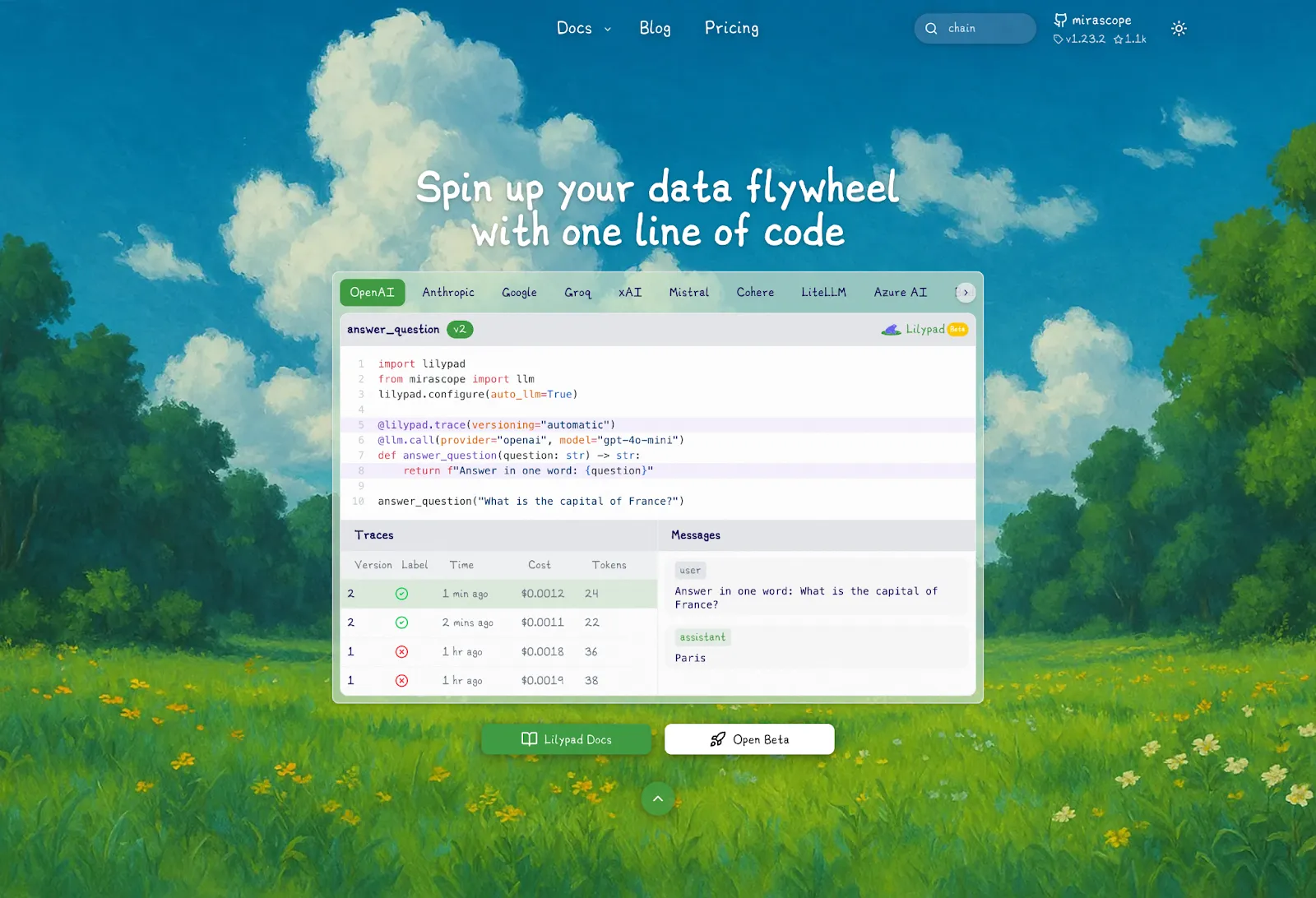 Lilypad Landing Page