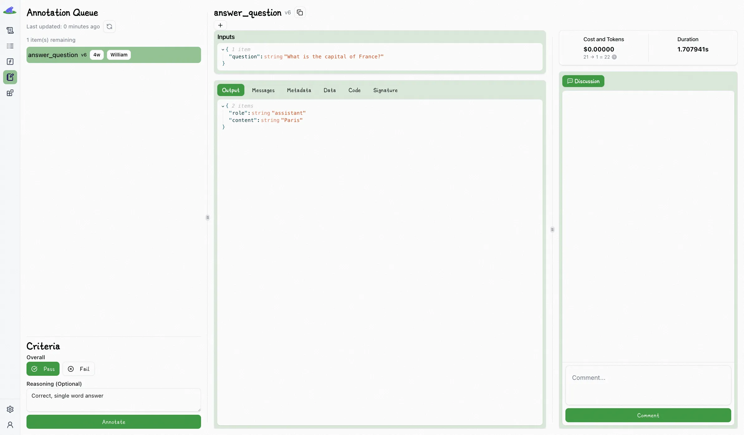 Lilypad Annotate Answer Question Trace