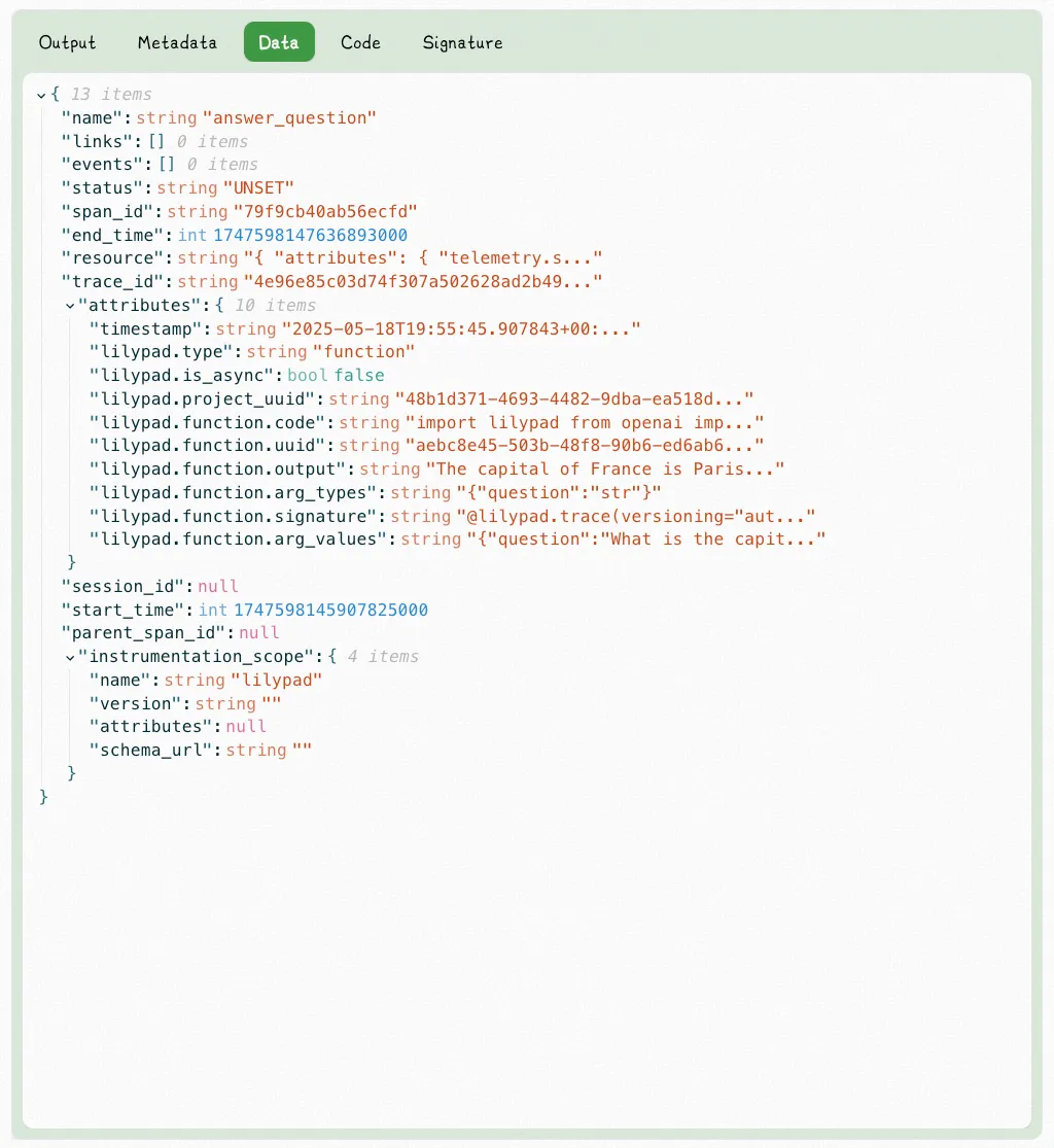 Answer Question V1 Lilypad Data