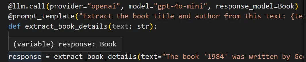 Mirascope IDE Support