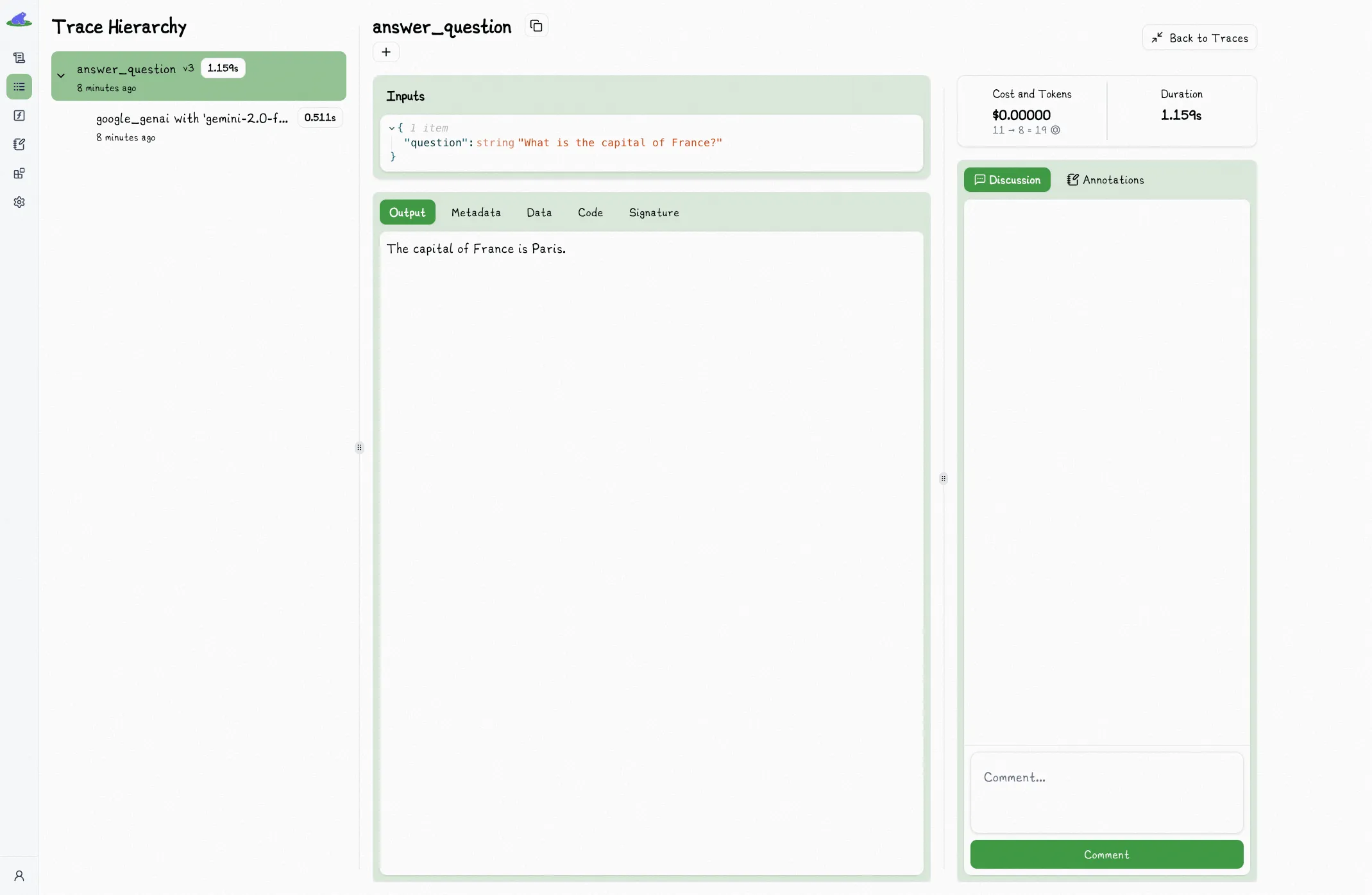 Trace Cost & Latency